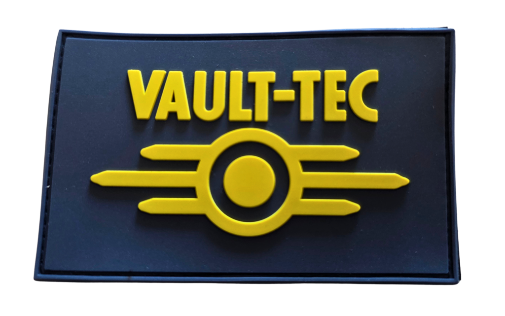 Vault Tec PVC Patch – Blue with Yellow