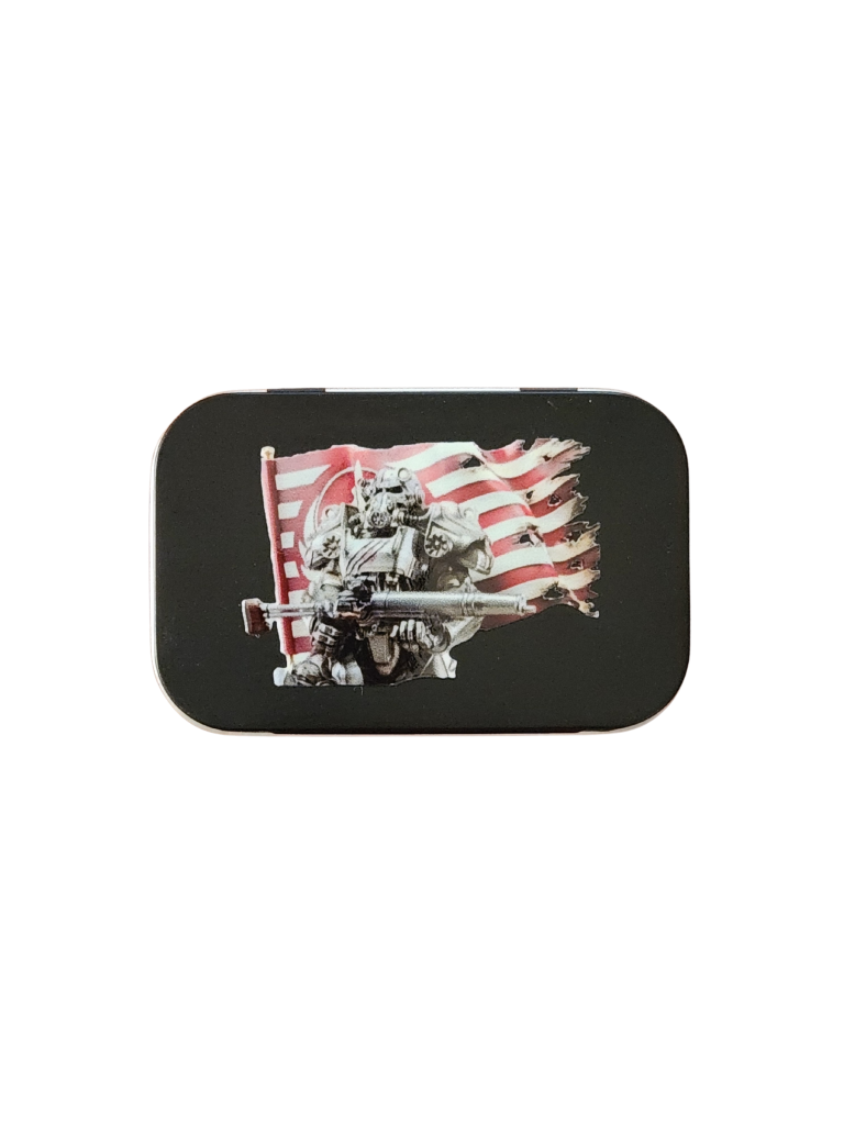 Brotherhood Of Steel – Flag – Metal Tin – Black