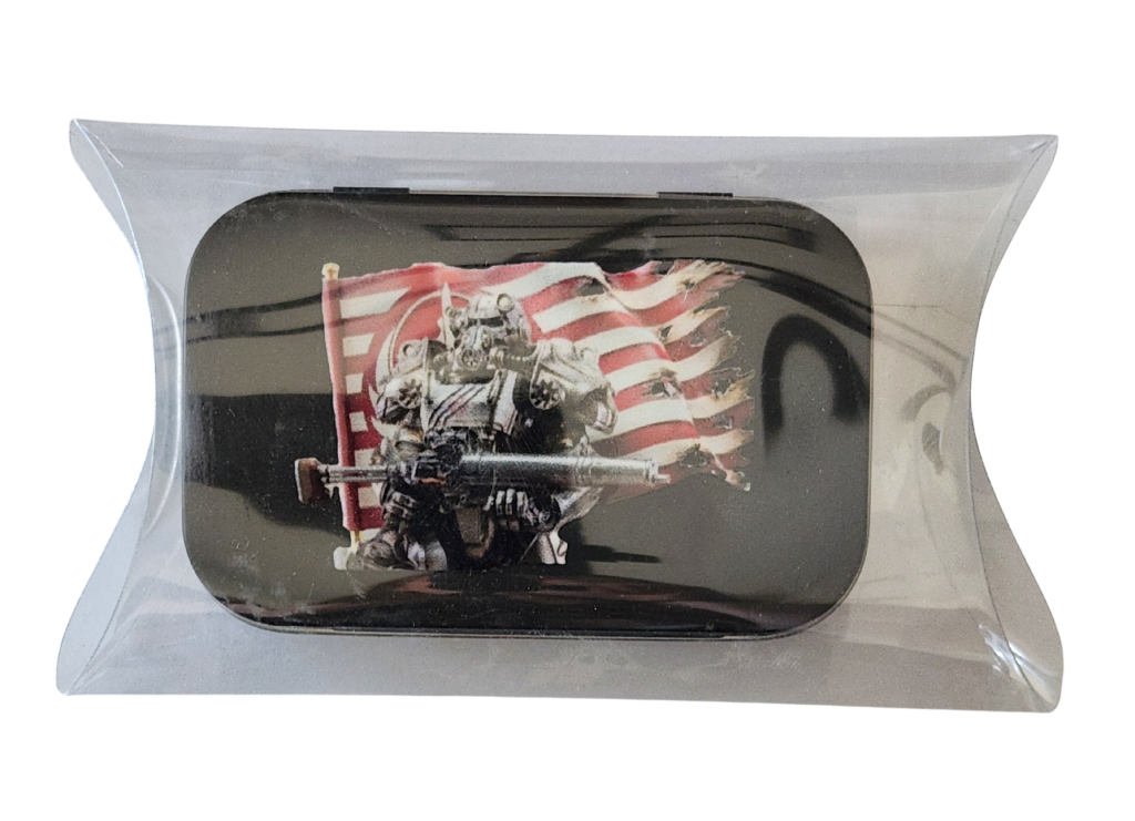 Brotherhood Of Steel – Flag – Metal Tin – Black