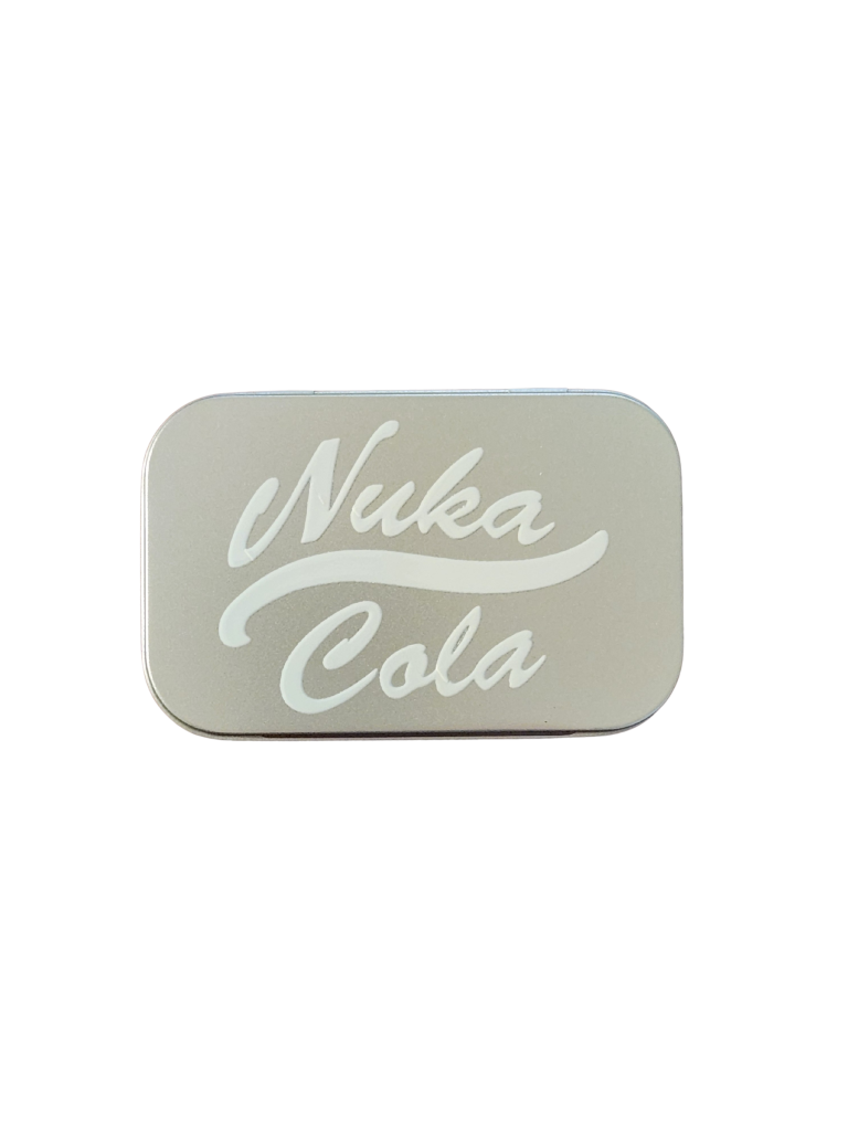 Nuka Cola – White Logo – Metal Tin – Steel