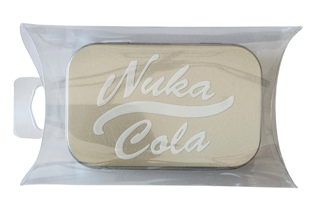 Nuka Cola – White Logo – Metal Tin – Steel