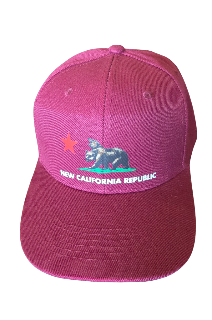 New California Republic Hat – Burgundy