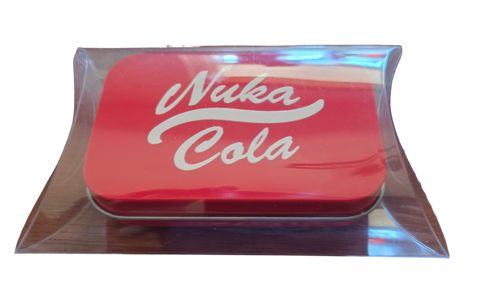 Nuka Cola – White Logo – Metal Tin – Red